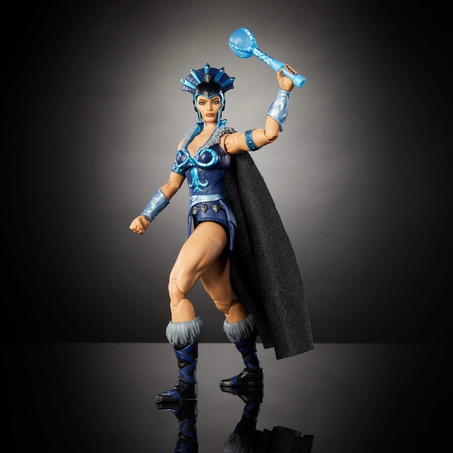 Figura d'azione di Masters of the Universe Masterverse ca. Alto 18 cm, New Eternia Evil-Lyn, MOTU Toy Villainess, Strega, 30 punti movimento, Bacchetta con sfera di cristallo, Action figure JBP77 Naty Shop
