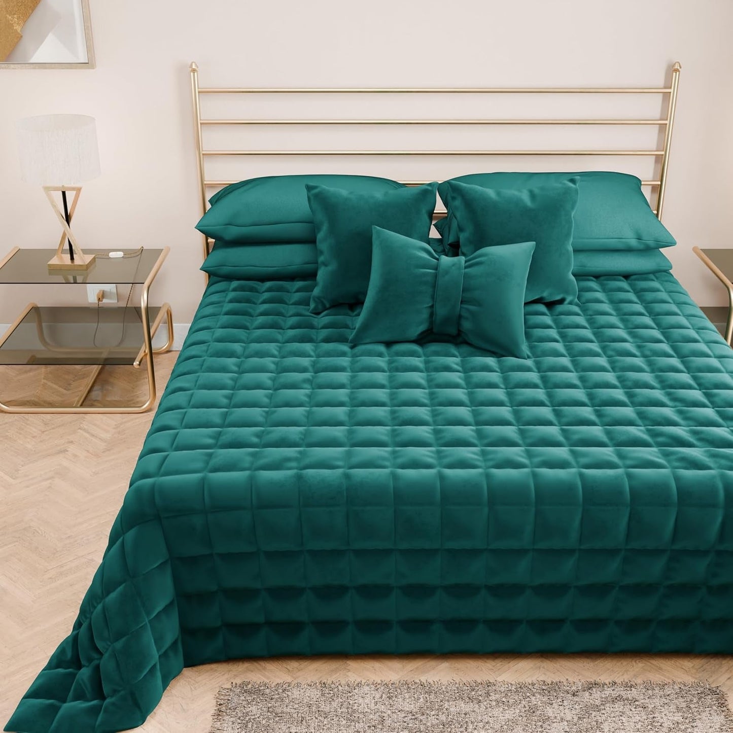 PETTI Artigiani Italiani - Copriletto singolo, copriletto double face, copriletto primaverile, blu notte, bianco, Piumini e trapunte 100% Made in Italy Naty Shop Ottanium Letto singolo
