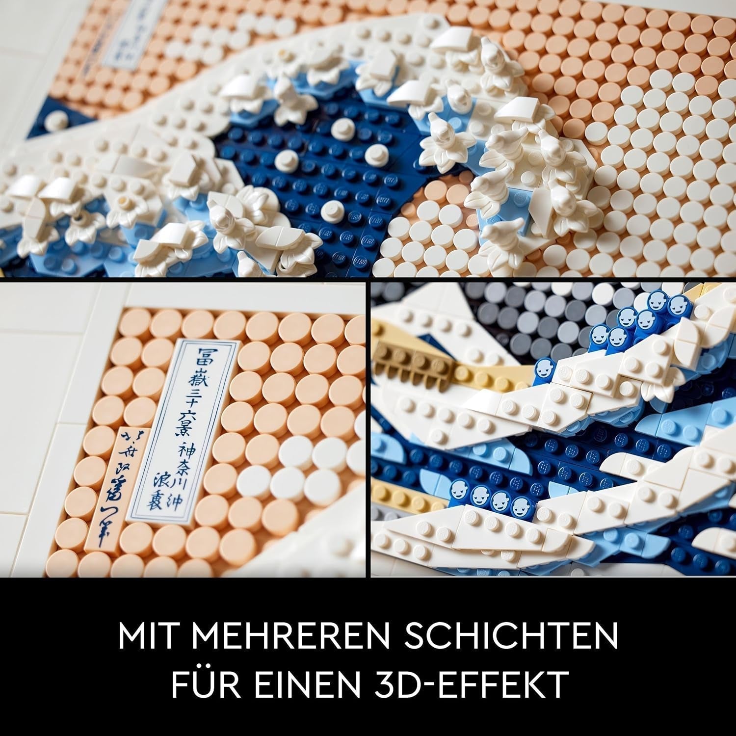 LEGO 31208 Art Hokusai - La Grande Onda 3D Decorazioni murali giapponesi Set artigianale Tela oceano incorniciata Hobby per adulti Decorazioni fai da te per casa e ufficio Kit di costruzione Acquista il negozio LEGO