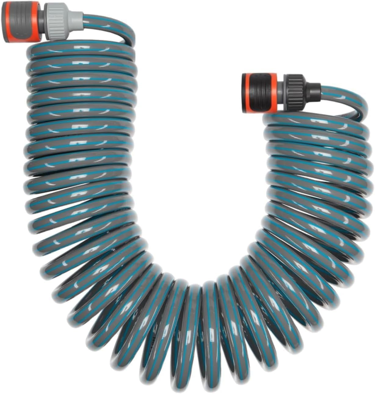 Set completo tubo a spirale Gardena 4647-20, con retrazione automatica del tubo, con ugello spray e attacco per rubinetto (lunghezza tubo: 10 m, diametro tubo: 9 mm, set: sì)