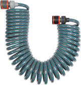 Set completo tubo a spirale Gardena 4647-20, con retrazione automatica del tubo, con ugello spray e attacco per rubinetto (lunghezza tubo: 10 m, diametro tubo: 9 mm, set: sì)
