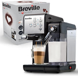 Espresso Breville Prima Latte II | Macchina per latte e cappuccino | Pompa professionale con 15 bar e montalatte | Argento [VCF108X]