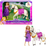Disney Princess HMV99 - Bambola Rapunzel Mobile e Torre Giochi con Divertimento a 360 gradi, 6 Aree di Gioco e 15 Accessori, Ispirata al Film Disney, Giocattoli per Bambole di 3 Anni Naty Shop Dolls Rapunzel il Cavallo