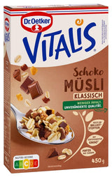 Dr. Oetker Vitalis Chocolate Muesli Classic: muesli da colazione con cioccolato al latte e fondente, confezione da 7 (7 x 600 g)