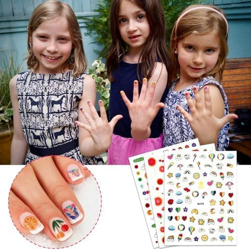 Simpatici adesivi per unghie per bambini 20 fogli Adesivi per unghie 3D Fiori che si illuminano al buio Decorazioni colorate per nail art Adesivi per unghie Adesivi autoadesivi Accessori decorativi fai da te