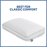 Sealy Essentials Cuscino in memory foam standard bianco 2 pezzi Naty Shop Cuscini standard