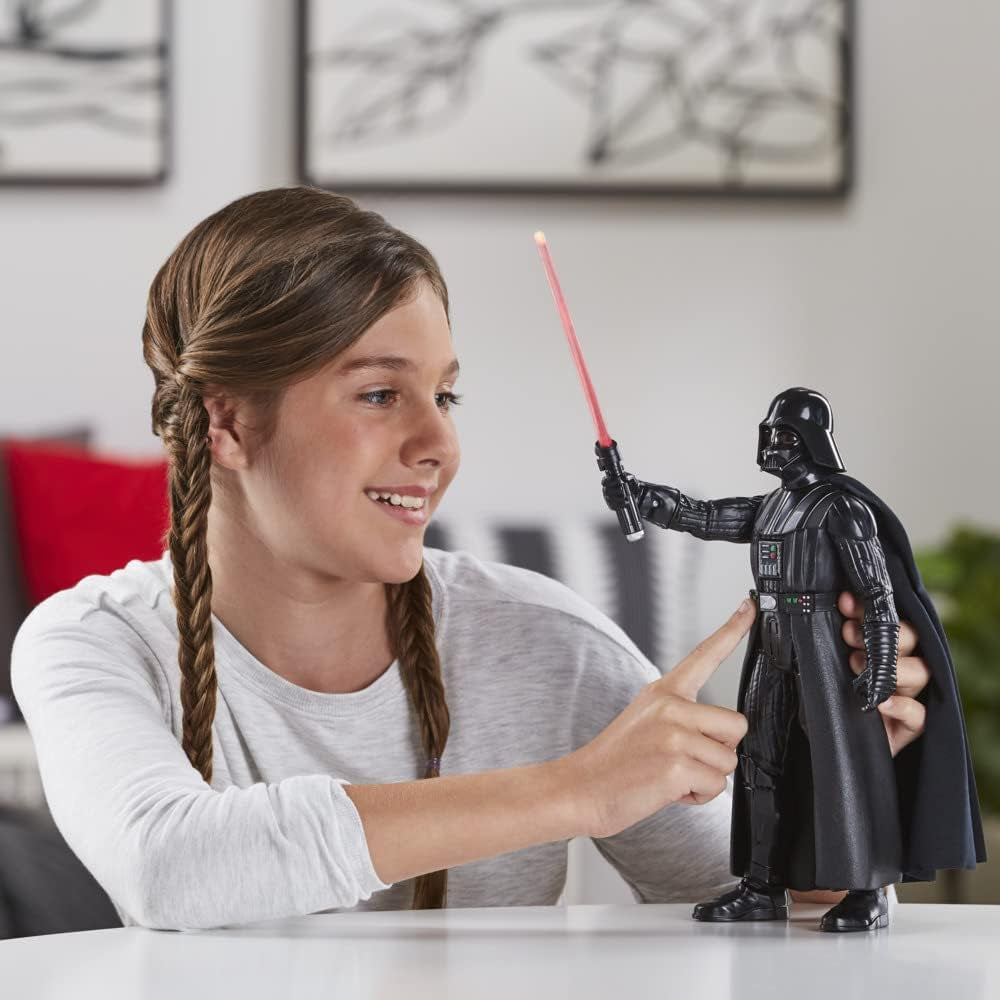 Star Wars Azione Galattica Darth Vader, Action Figure Elettronica Interattiva Grande da 30 Cm, Giocattolo per Bambini 4+ Action Figure Naty Shop