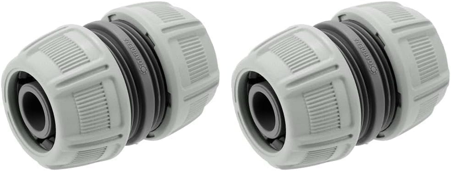 Riparatore Gardena da 13 mm (1/2 pollice) e 15 mm (5/8 pollice): riparazione facile e veloce del tubo senza attrezzi, Power Grip, elevata forza di serraggio, in scatola (18232-20)