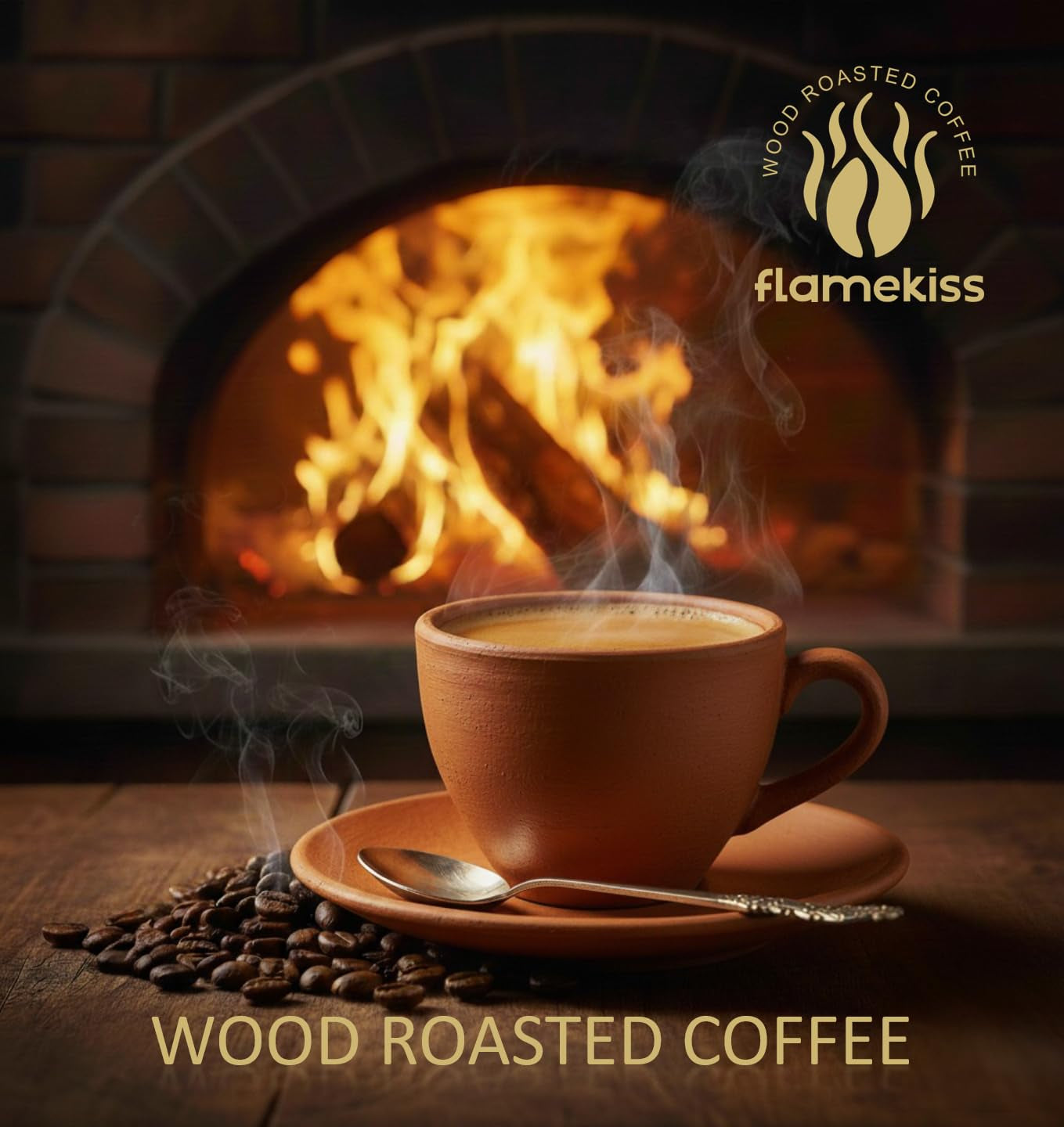 Caffè in grani da 1 kg – Chicchi di caffè espresso Arabica e Robusta di alta qualità, tostati a mano su fuoco a legna per un'esperienza ricca e aromatica di caffè in grani interi