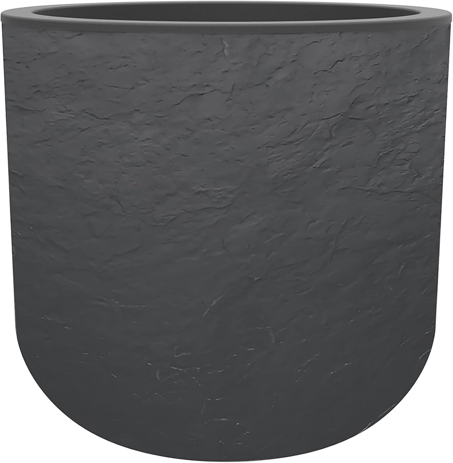 - Pentola rotonda, 40 cm, Volcania'Up 32,5 l, aspetto pietra, parete singola, zona serbatoio dell'acqua, Ø 38,5 x H. 36,8 cm, grigio antracite