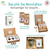 Tealavie - Tè per bambini senza zucchero - Fragoline di bosco e rabarbaro (200 g) Tealavie Fruit - Tè sfuso alla frutta