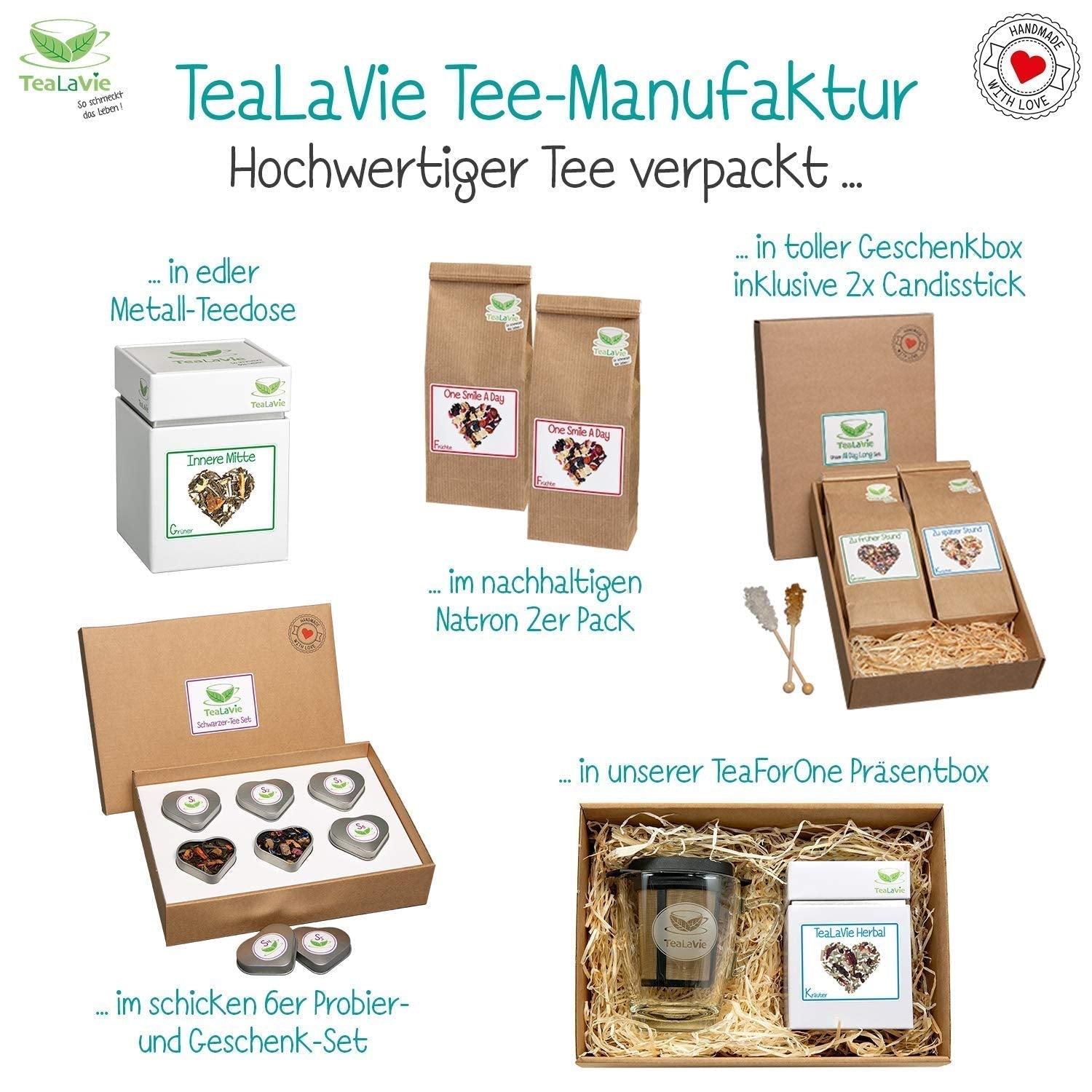 Tealavie - Tè per bambini senza zucchero - Fragoline di bosco e rabarbaro (200 g) Tealavie Fruit - Tè sfuso alla frutta