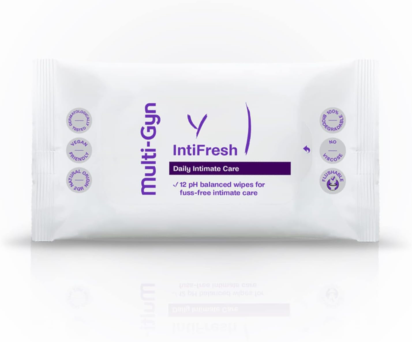 Multi-Gyn Intifresh, salviette intime per uso esterno, 12 salviette umidificate