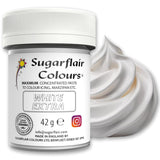Colorante alimentare Sugarflair Max Concentrated White Extra, colorante alimentare altamente concentrato per marzapane e fondente, colorante in pasta Max Concentrate - 42 g