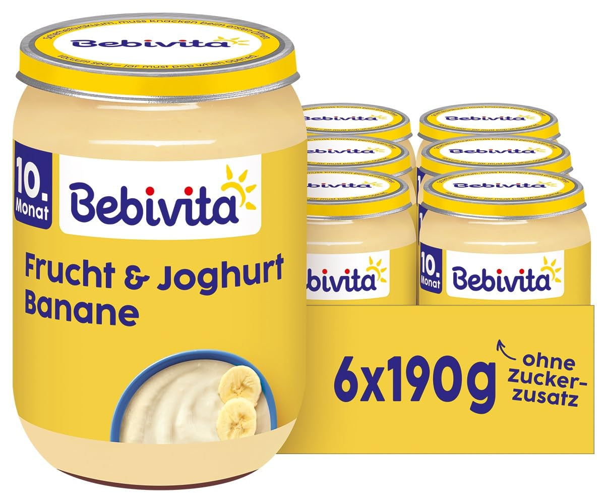 Banane con frutta e yogurt, 190g, conf. da 6 (6x190g)