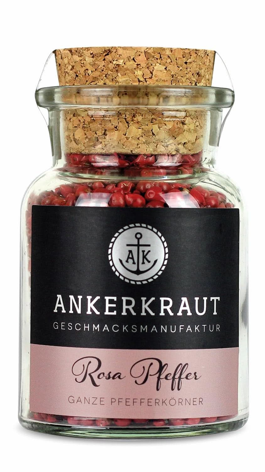 Ankerkraut, pepe rosa (Schinus Berry), bacche rosa, perfetto per Gin Tonic, 45 grammi Condimente Naty Shop