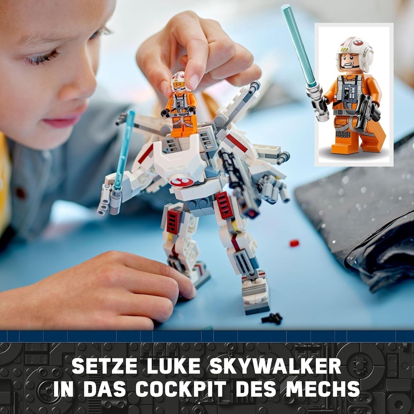 Mech X-Wing di Luke Skywalker LEGO Star Wars, mattoncini giocattolo da collezione, azione e avventura, idea regalo per ragazzi e ragazze creativi dai 6 anni in su 75390 Set da costruzione Besuche den LEGO-Store