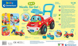 Clementoni - 17747 - Nicolò Go Go 3 in 1 - Macchinina, altoparlante elettronico didattico, primi passi, luci e suoni, gioco per bambini da 1 anno - Made in Italy Bebe Toys Naty Shop