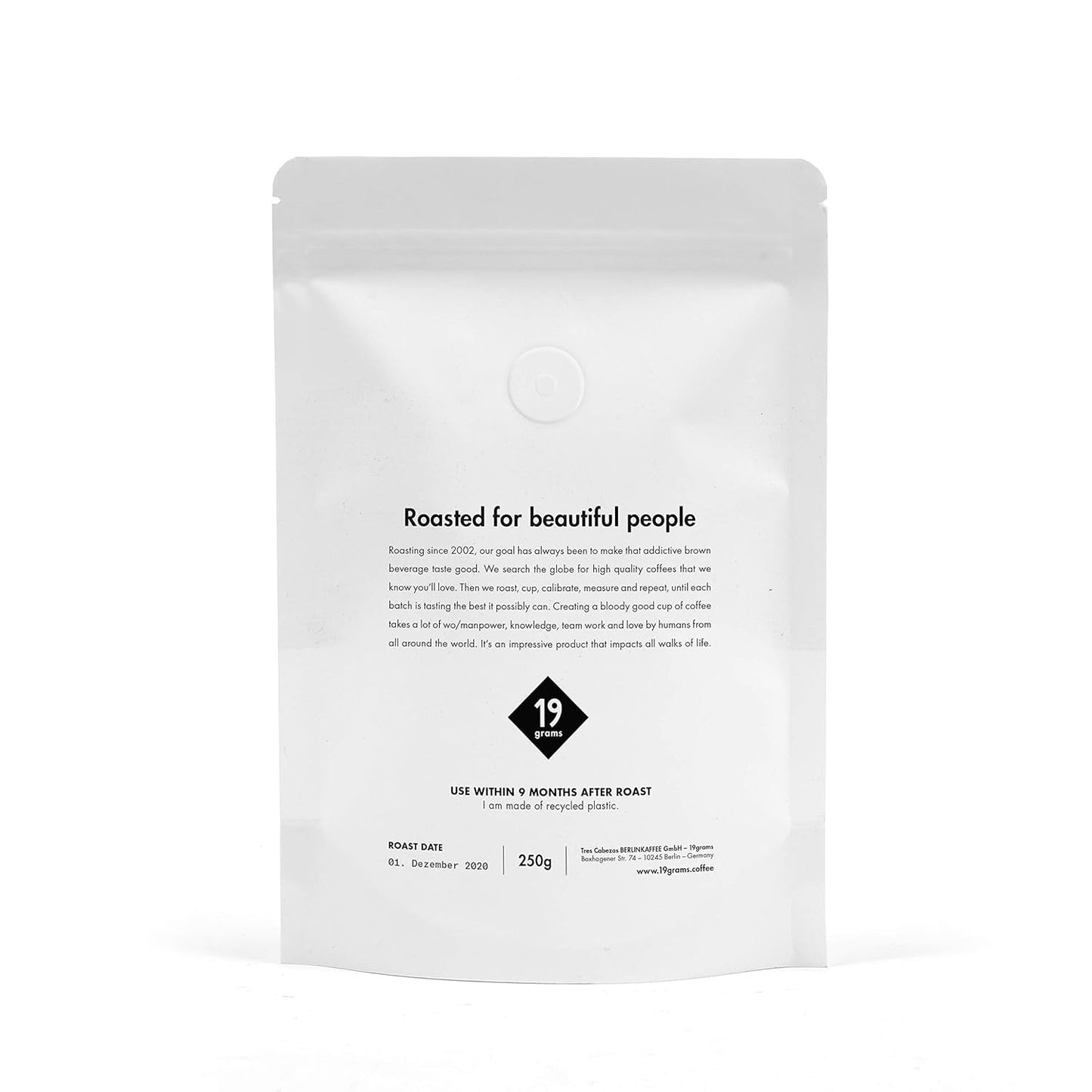Italo Disco Espresso | 250g Oca Bohne | giusto e sostenibile | frisch geröstet | 100% Arabica Kaffeebohnen | caffè speciale | Kaffeerösterei da 19 grammi