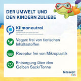 Tetesept Kids Dino - additivo da bagno per bambini, schiuma, colora il verde acqua, 40 ml Naty Shop
