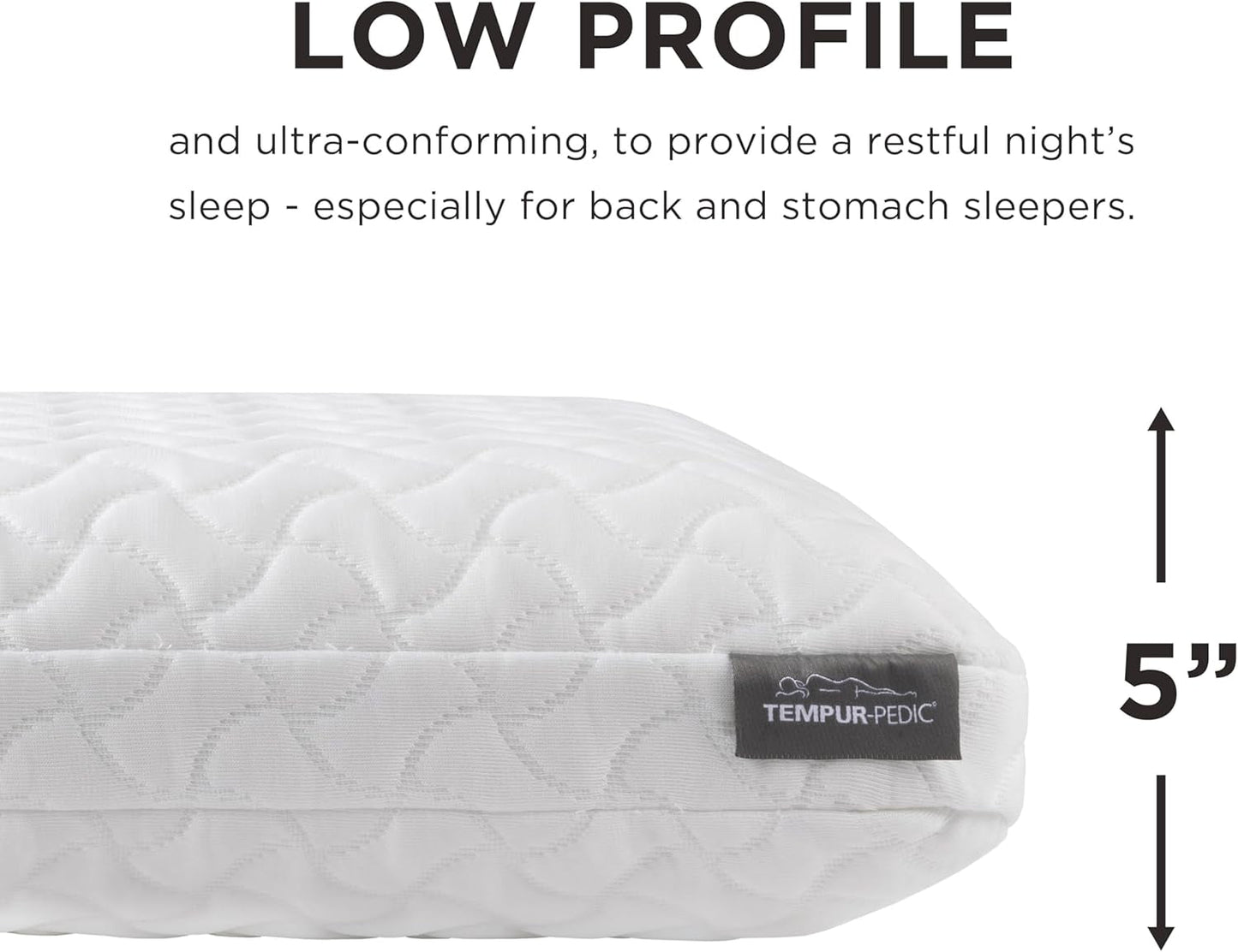 Tempur-Pedic Tempur-Cloud Cuscino per Dormire, Standard, Bianco, 1 Confezione (Confezione da 1) Naty Shop Cuscini Standard