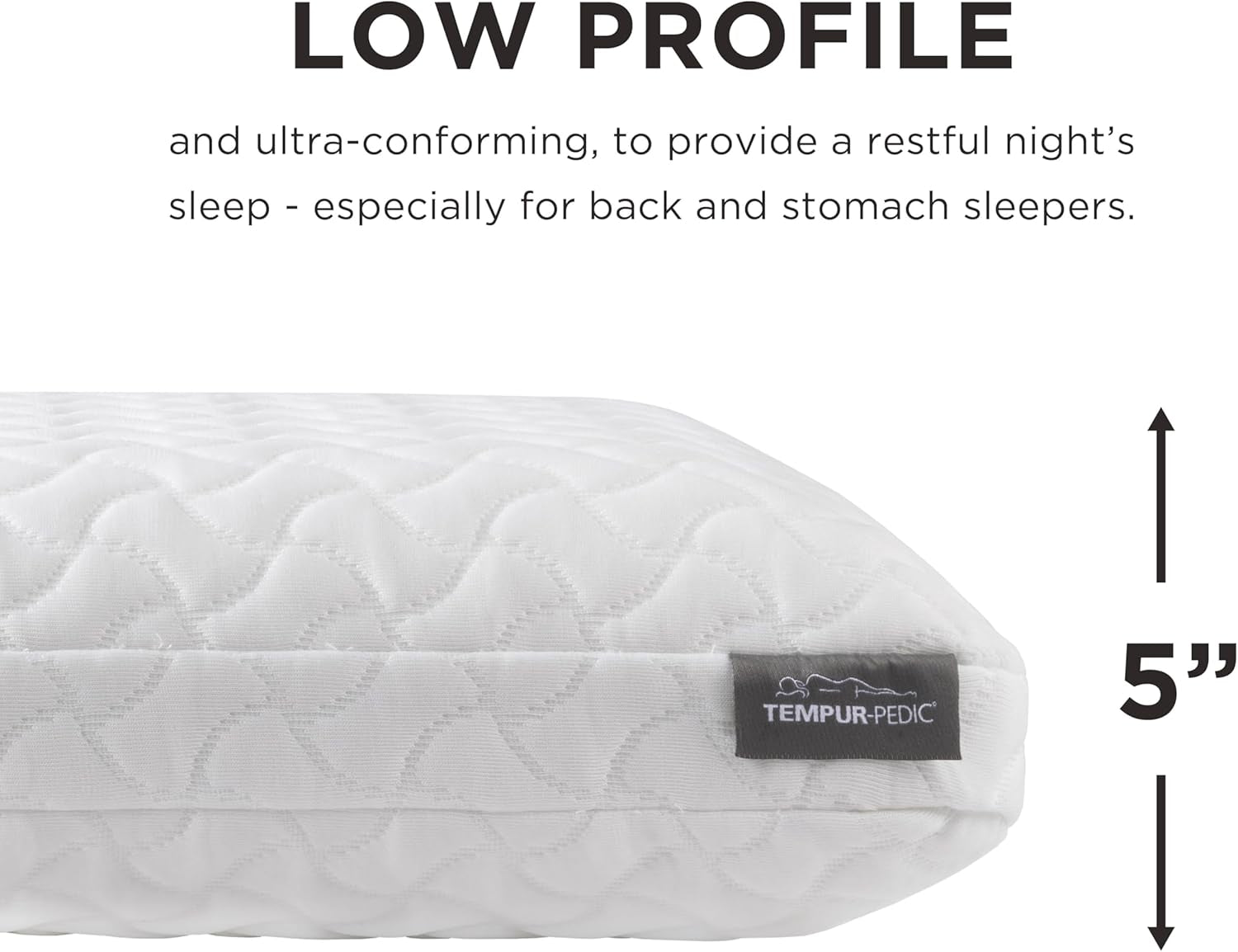 Tempur-Pedic Tempur-Cloud Cuscino per Dormire, Standard, Bianco, 1 Confezione (Confezione da 1) Naty Shop Cuscini Standard