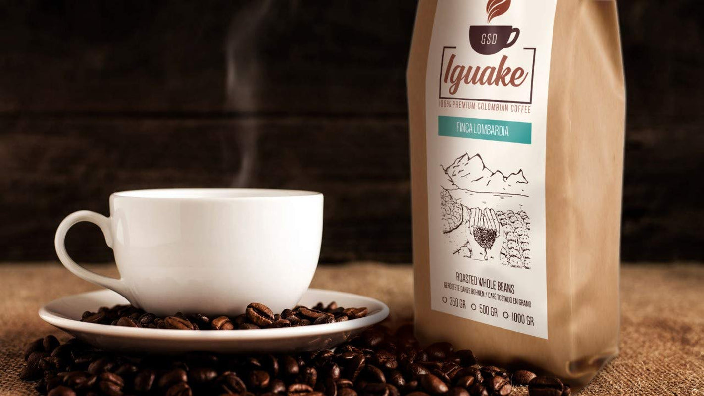 Caffè Iguaque 1000gr | Premium Kaffee ganze Bohnen 100% Arabica dalla Colombia | Familienbetrieb - Single Origin Kaffeebohnen - Nachhaltige eigene Plantage im Hochland - Kräftiges Aroma