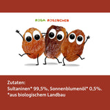 FRECHE FREUNDE Uvetta biologica, Trockenfrüchte ohne Zucker, ohne Zusatzstoffe, ungeschwefelt, in kleinen Snackboxen, Sultaninen für Kinder, confezione da 20, 20 x (3x14g)
