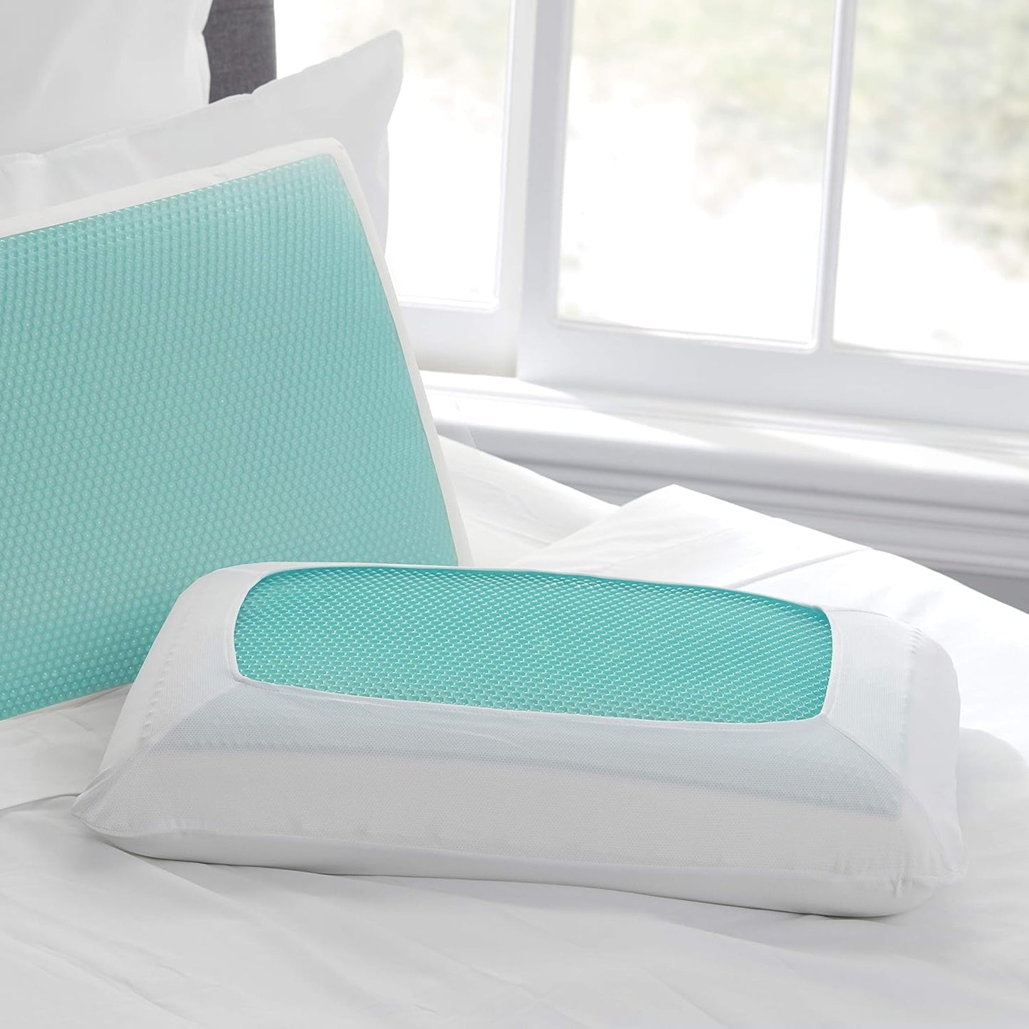 Sealy SE '19 Essentials SM Aqua Bubble Gel Sheet, 1 cuscino MC (US), bianco, 61 x 40 x 14 cm Naty Shop Cuscini standard