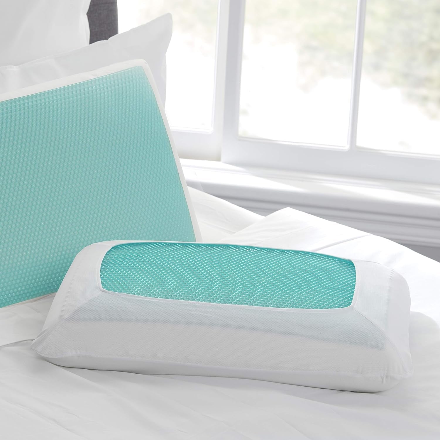 Sealy SE '19 Essentials SM Aqua Bubble Gel Sheet, 1 cuscino MC (US), bianco, 61 x 40 x 14 cm Naty Shop Cuscini standard