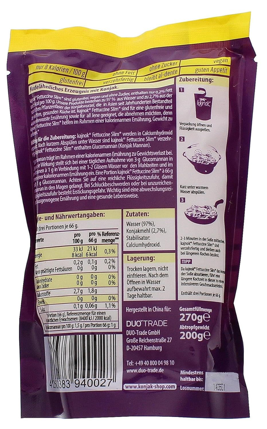 Fettuccine sottili, 200 g