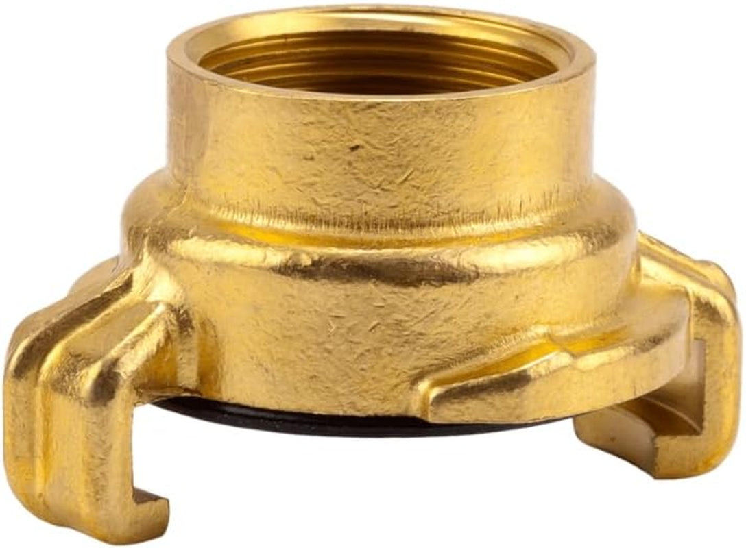 Gardena Raccordo rapido in ottone, raccordo filettato femmina: raccordo per tubo flessibile, filettatura femmina da 26,5 mm (G 3/4 pollici) per raccordi filettati maschio (7108-20)