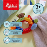 SIGIKID 40490 Anello attivo Baby Activity PlayQ Giocattolo per bambine e bambini consigliato per bambini a partire da 3 mesi multicolore Baby Toys Naty Shop