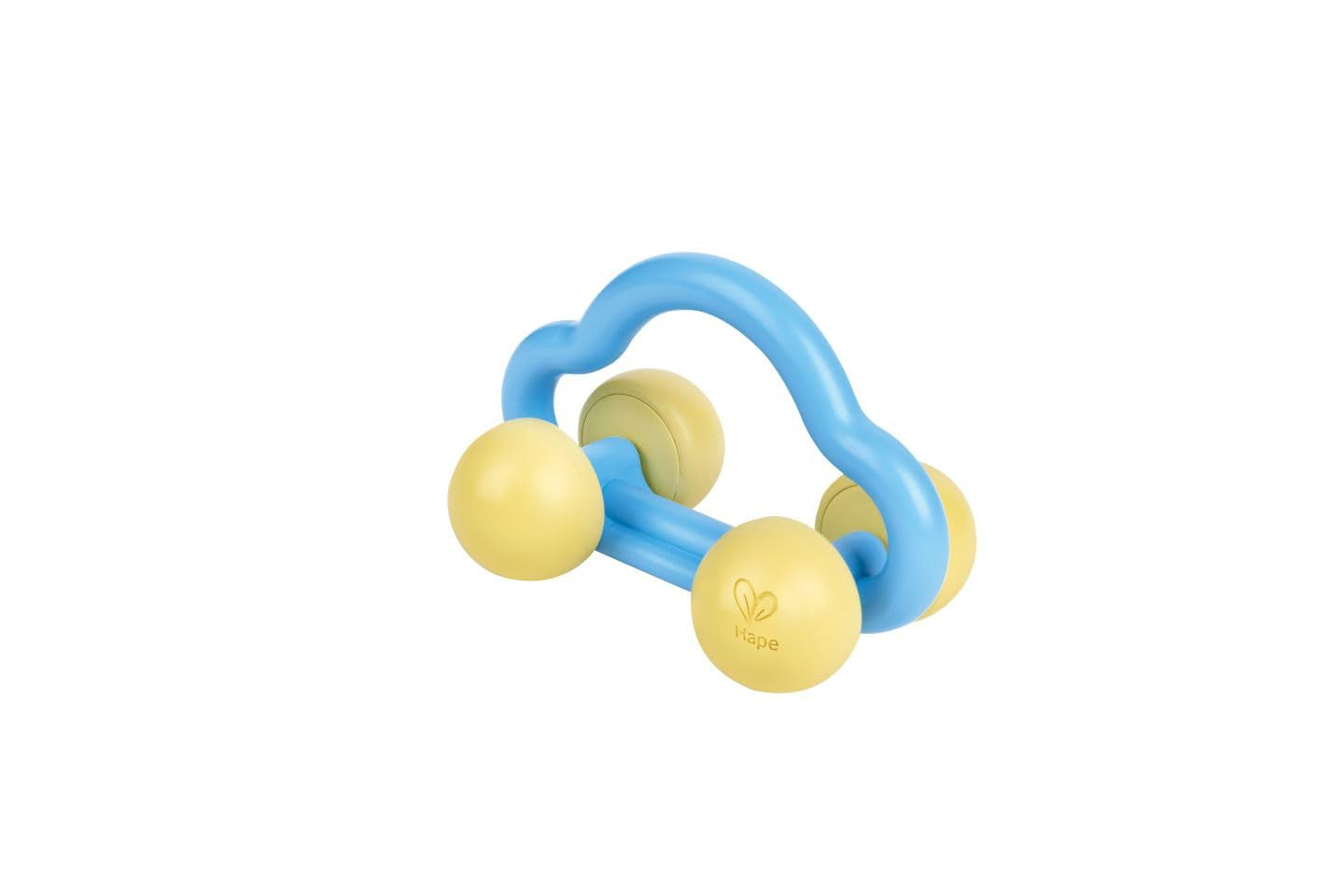 Hape Macchinina con Rotolo e Sonaglio, Giocattolo per Bambini Bebe Naty Shop Toys