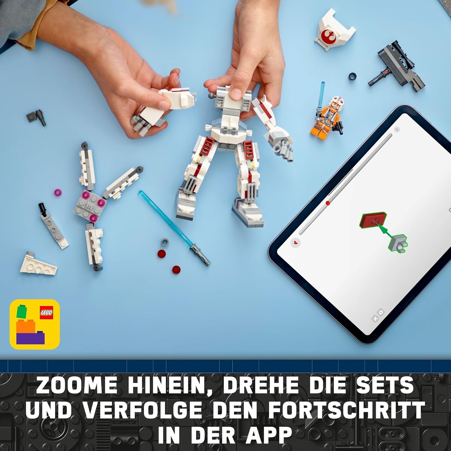 Mech X-Wing di Luke Skywalker LEGO Star Wars, mattoncini giocattolo da collezione, azione e avventura, idea regalo per ragazzi e ragazze creativi dai 6 anni in su 75390 Set da costruzione Besuche den LEGO-Store