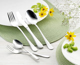 Set Posate Sylvia In acciaio inox 18/0 Lucido 30 pezzi Kitchen Naty Shop