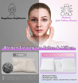 Cuscino antirughe Hydomi Cuscino di bellezza antietà 2 in 1 Cuscino di supporto per il collo ortopedico Cuscino per dolori al collo e alle spalle Cuscino in memory foam per mantenere la testa dritta Cuscini ortopedici cervicali Naty Shop