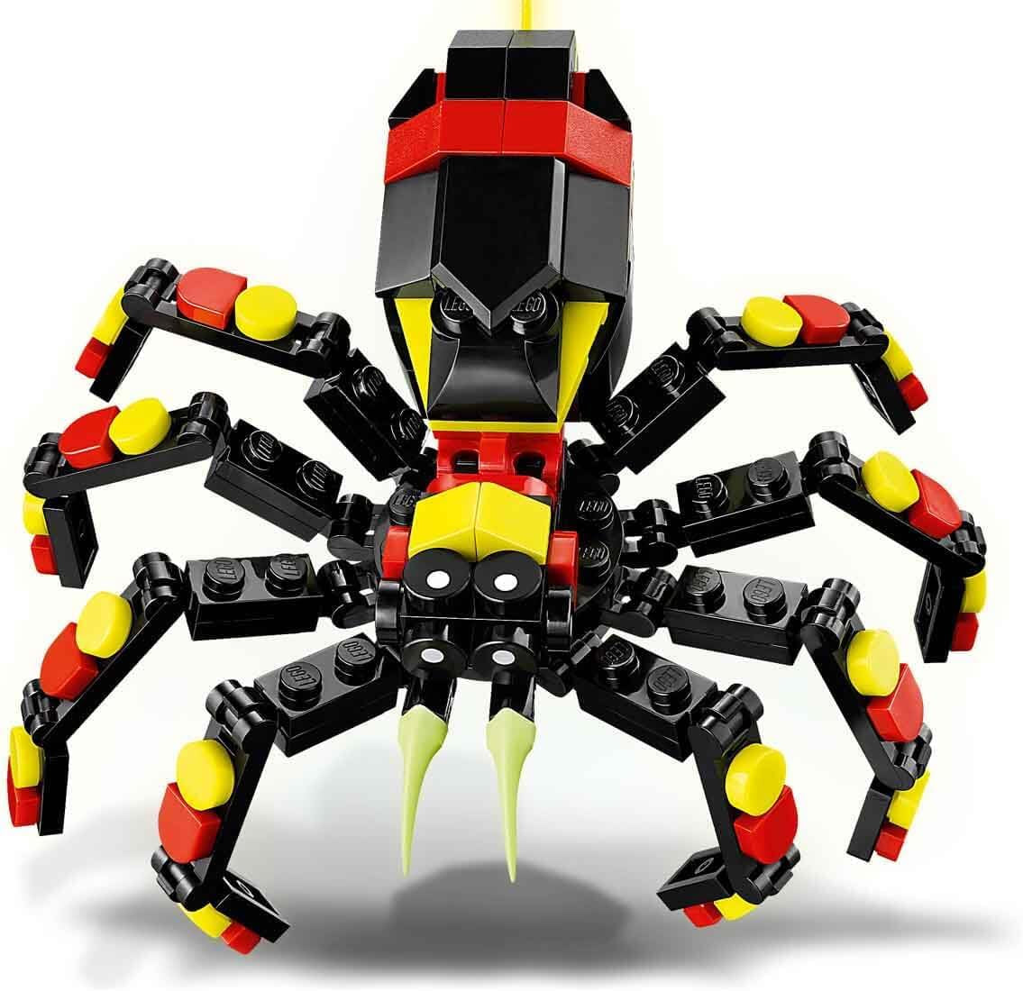 LEGO Creator 3In1 Animali selvatici: Ragno a sorpresa - giocattolo da ricostruire in uno scorpione o in un serpente - set da costruzione con 3 modelli - regalo per ragazzi e ragazze a partire da 7 anni 31159 Set da costruzione Besuche den LEGO-Store