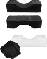 QWORK® Cuscino per ciglia, Cuscino per trucco di bellezza a forma di U, Cuscino ergonomico per ciglia per allungamento, Cuscino per ciglia in memory foam per uso domestico in salone di bellezza (Nero) Cuscini ortopedici cervicali Naty Shop