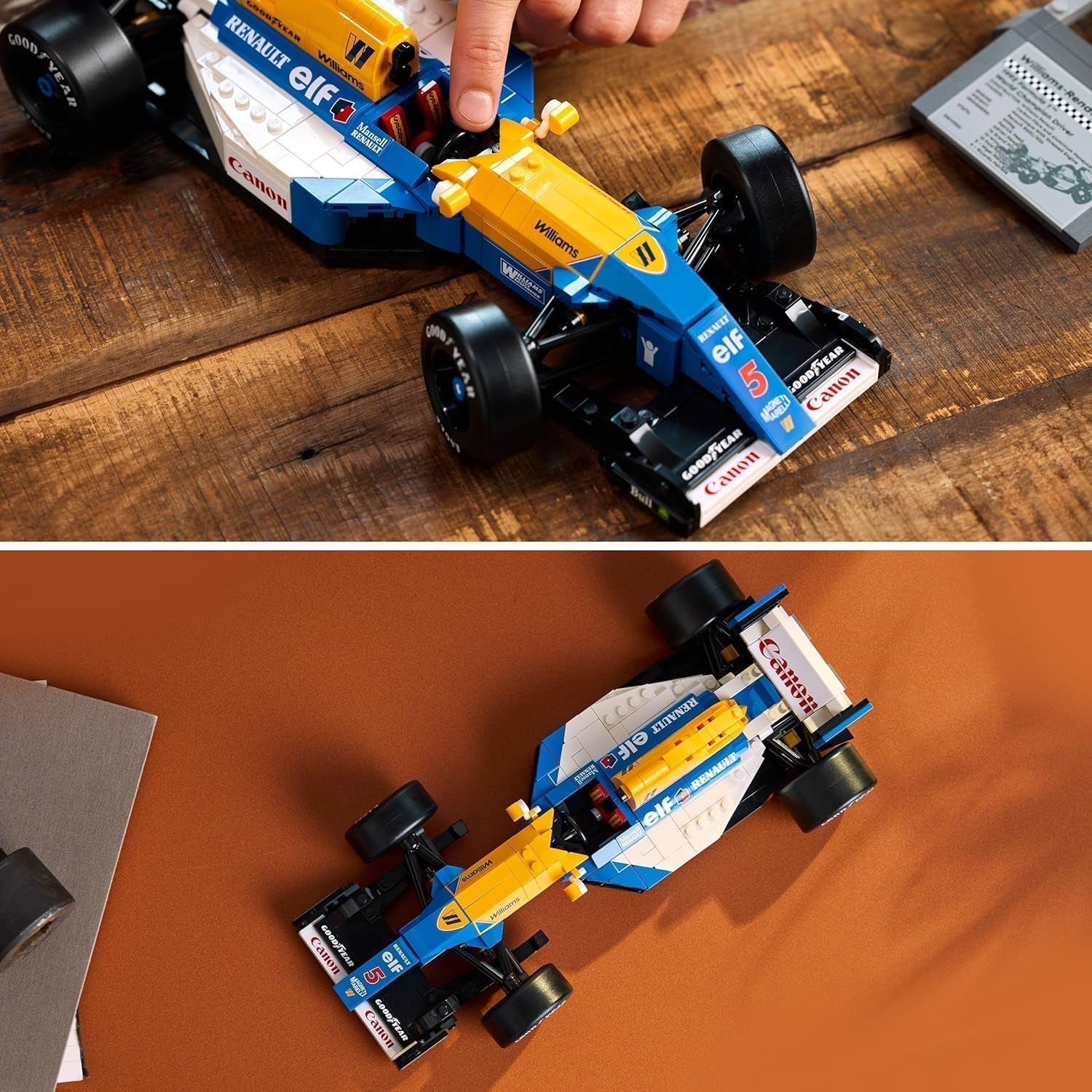 LEGO Icons Williams Racing FW14B con Nigel Mansell - Set modello di auto F1 con minifigure di pilota da collezionare - Decorazione da scrivania con supporto - Regalo per adulti e adolescenti Appassionati di sport motoristici 10353 Set da costruzione Besuche den LEGO-Store