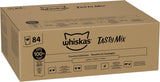 Whiskas Adult Cibo umido 1+ Tasty Mix Country Collection in salsa, 84 bustine, 84 x 85 g (1 confezione sfusa) - Cibo umido di alta qualità per gatti adulti