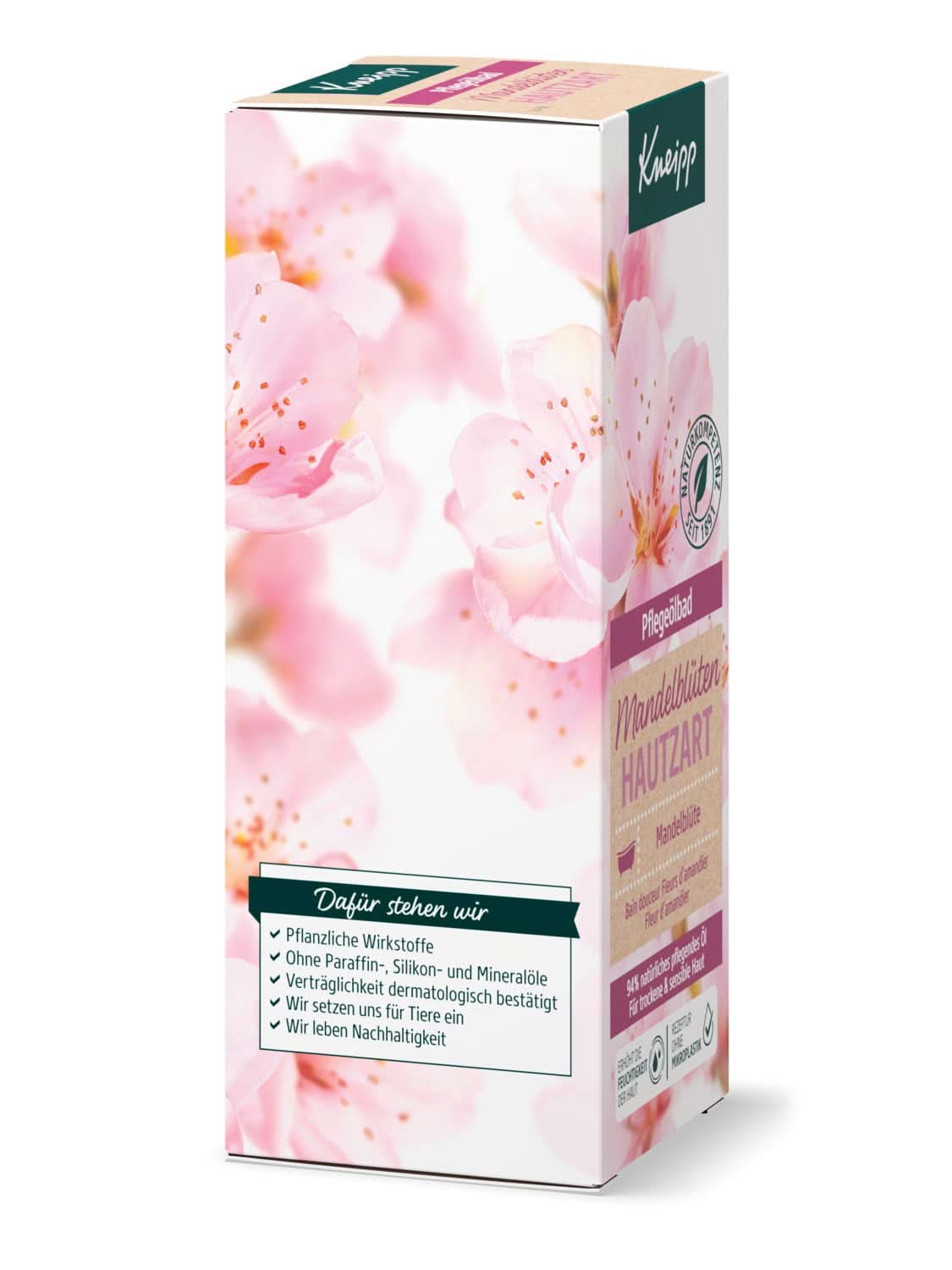 Kneipp, olio da bagno, con olio di mandorle puro al 94%, per pelli secche e sensibili - 100 ml Bagno e doccia Naty Shop