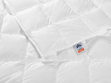 Piumino Irisette Nora Piumino estivo leggero con fodera in cotone 100%, imbottitura in piuma 100% classe I, 135 X 200 cm, certificato Oeko-Tex, prodotto secondo lo standard di qualità tedesco Trapunte e trapunte Naty Shop Light 135 X 200 Cm