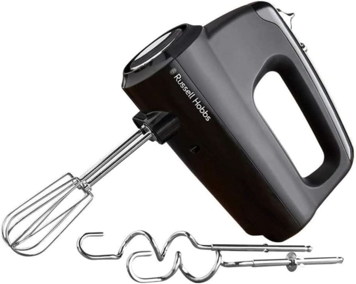 Russell Hobbs Robot da cucina [1.5L Glasbehälter] Matt Schwarz (Starker 0.9PS Motor, Impuls-/Ice-Crush-Funktion, Edelstahlmesser, Bpa-Frei Mixer, Elektrischer Zerkleinerer, Smoothie-Maker) 24722-56 Kitchen Naty Shop Mixer manuale, singolo