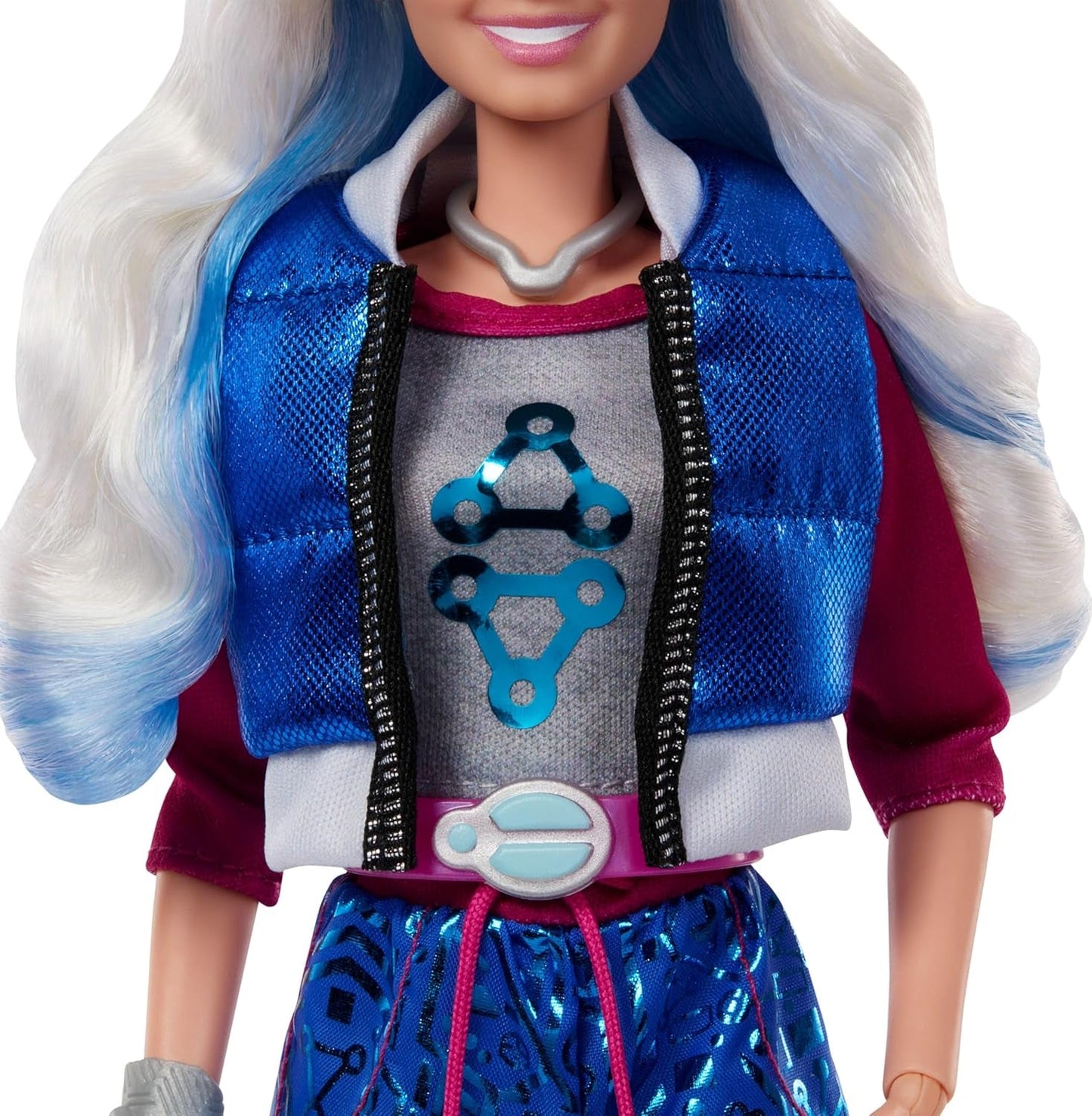 Mattel Disney Zombies 4: L'alba dei vampiri Addison Wells bambola alla moda con vestito staccabile e 6 accessori ispirati al film, JFG32