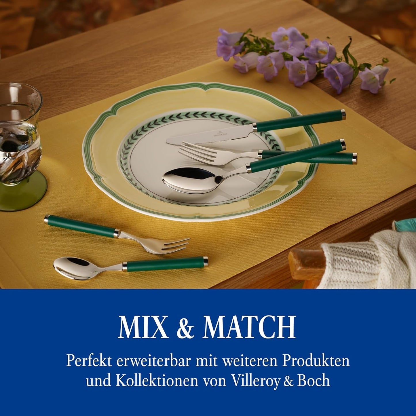 Villeroy & Boch - Set di posate Gioca! Green Garden, Cucina Naty Shop 30 pezzi