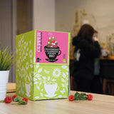 Cupper Tè alla frutta biologico Mirtillo rosso Lampone | Tè al lampone | 250 bustine di tè non sbiancate | Grande pacco | Perfetto per l'ufficio | Ecologico | Commercio equo e solidale