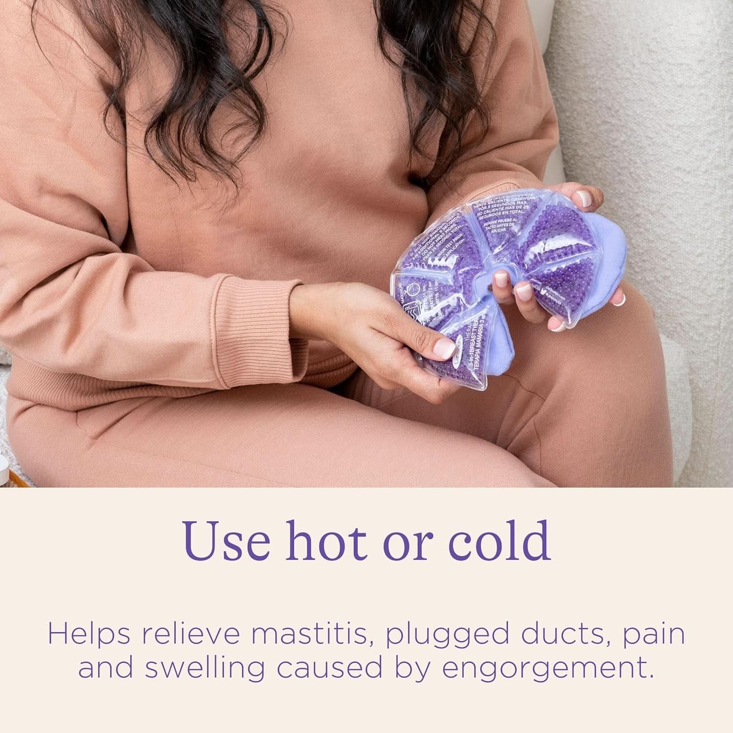 Lansinoh Therapearl Terapia del seno 3 in 1 per mamme che allattano, Terapia del caldo e del freddo, Aiuta ad alleviare ingorghi, mastiti e dotti ostruiti, Alimenti riutilizzabili e Accessori per l'allattamento Bebe Naty Shop
