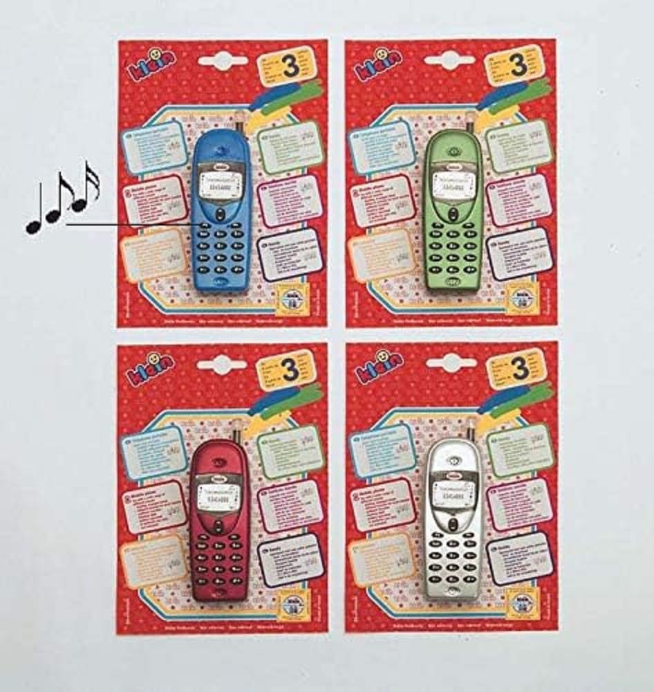Theo Klein 4920 Cellulare Multitono I Cellulare giocattolo a batteria con diverse tonalità e luce lampeggiante I Dimensioni: 4 cm x 2,6 cm x 12,3 cm I Giocattolo per bambini dai 3 anni in su Bebe Naty Shop Toys Titolo predefinito
