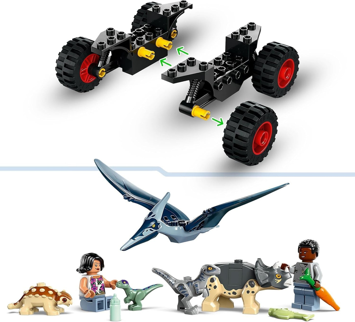 LEGO Jurassic World Rescue Center per cuccioli di dinosauro, set con piccoli personaggi di dinosauri tra cui triceratopo, anchilosauro e velociraptor, regalo da costruire per ragazzi e ragazze a partire da 4 anni 76963 Set da costruzione Besuche den LEGO-Store